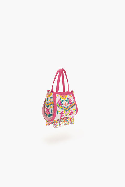 Allie Rose Beaded Top Handle Bag