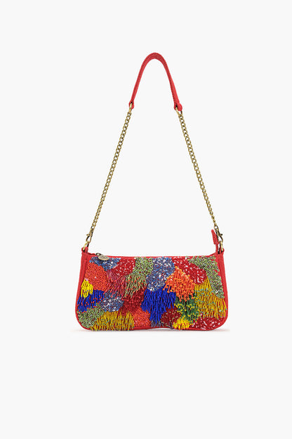 Harlequin Fringed Baguette Bag