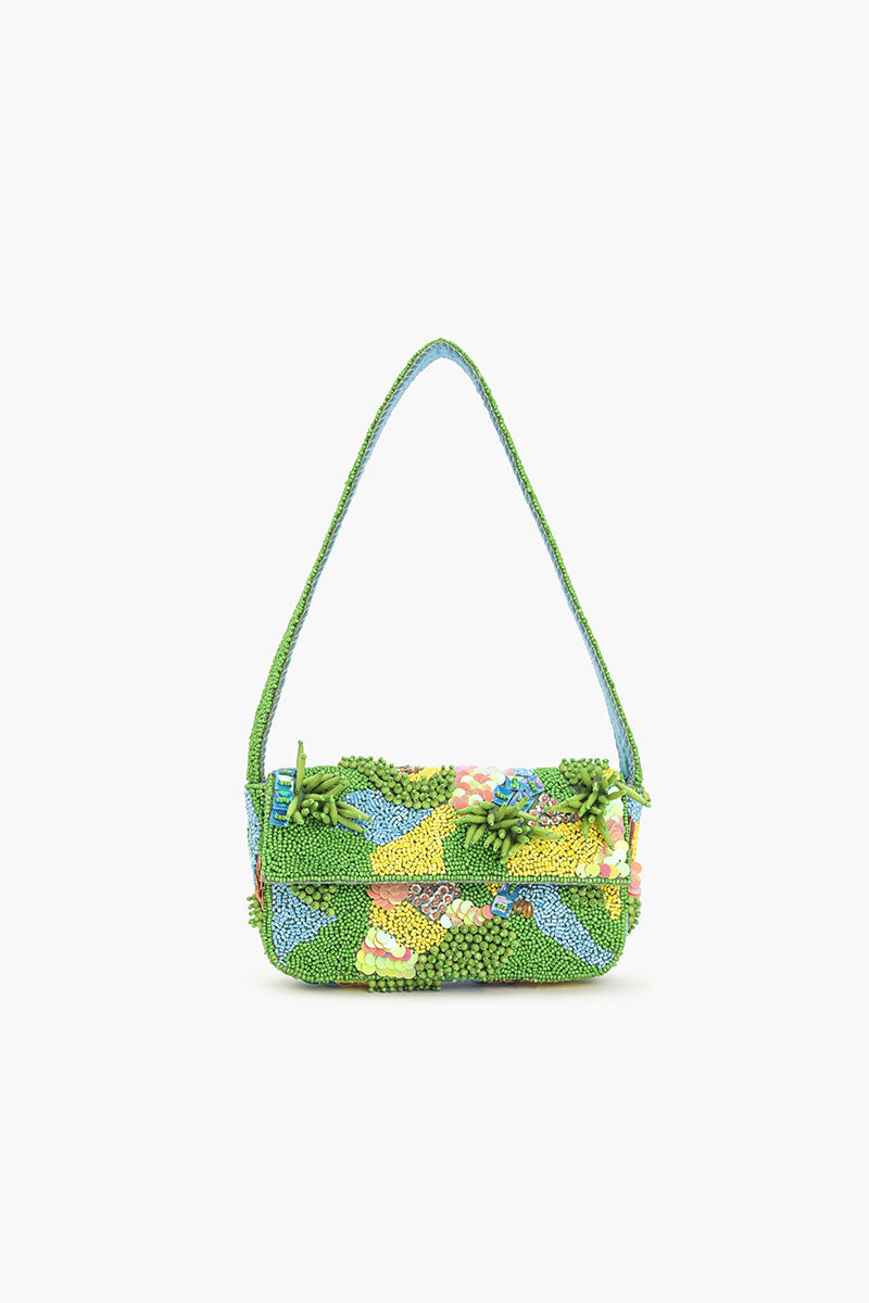 Rainforest Beaded Shoulder Bag