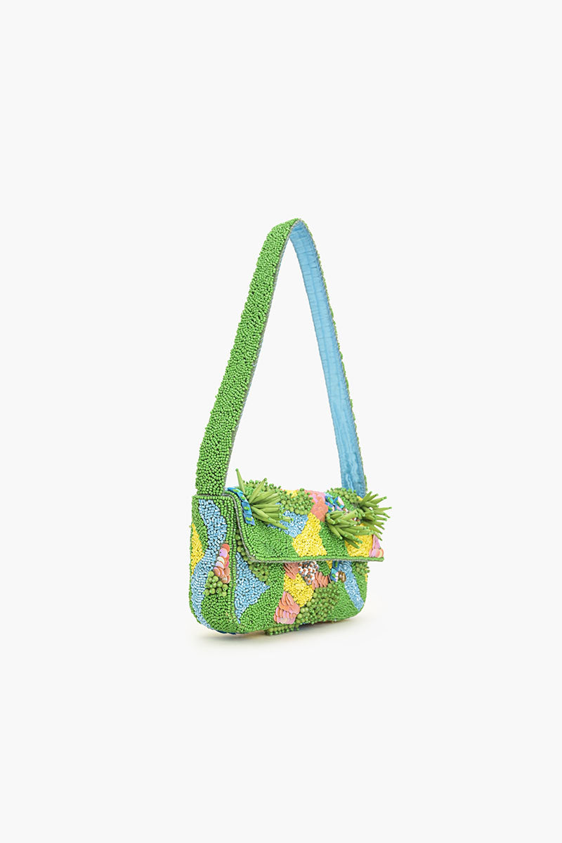 Rainforest Beaded Shoulder Bag