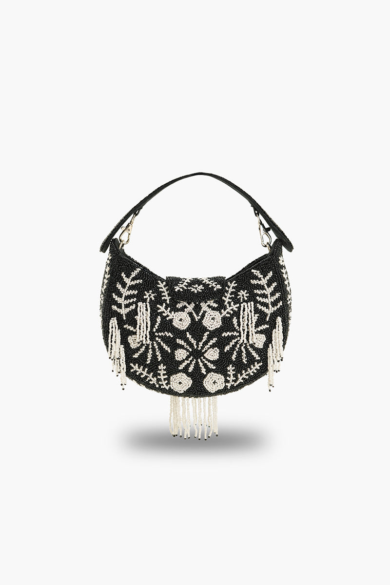 Night fall beaded handheld Bag
