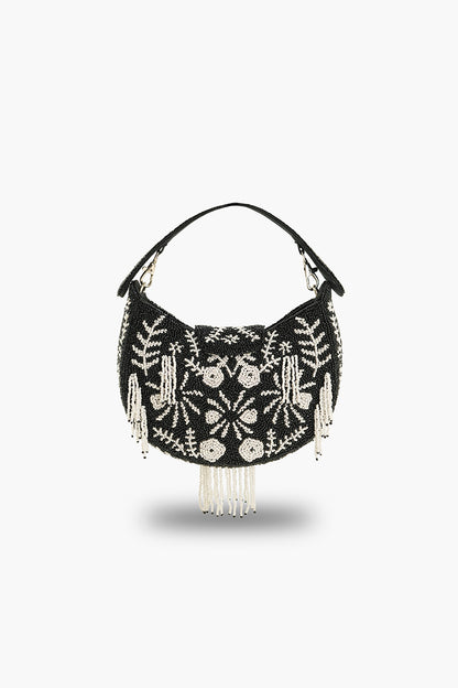 Night fall beaded handheld Bag