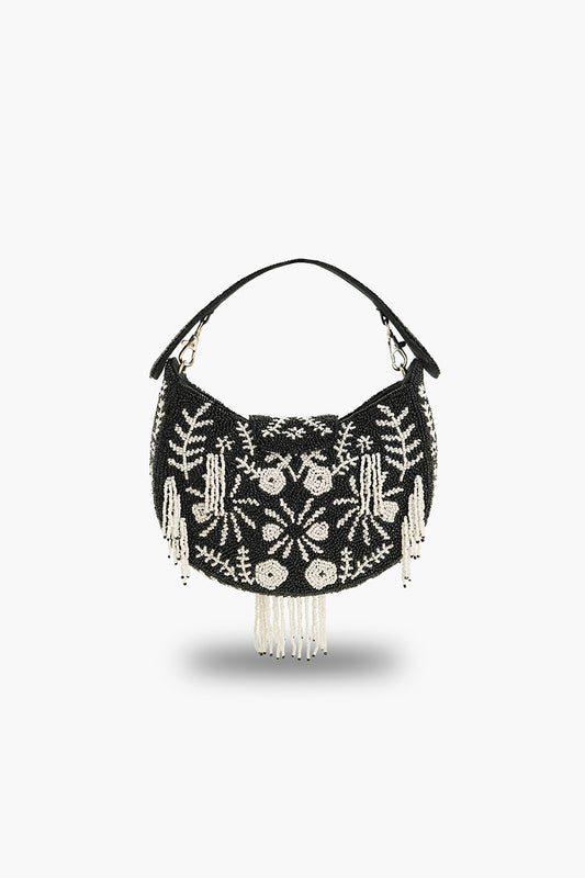 Night fall beaded handheld Bag