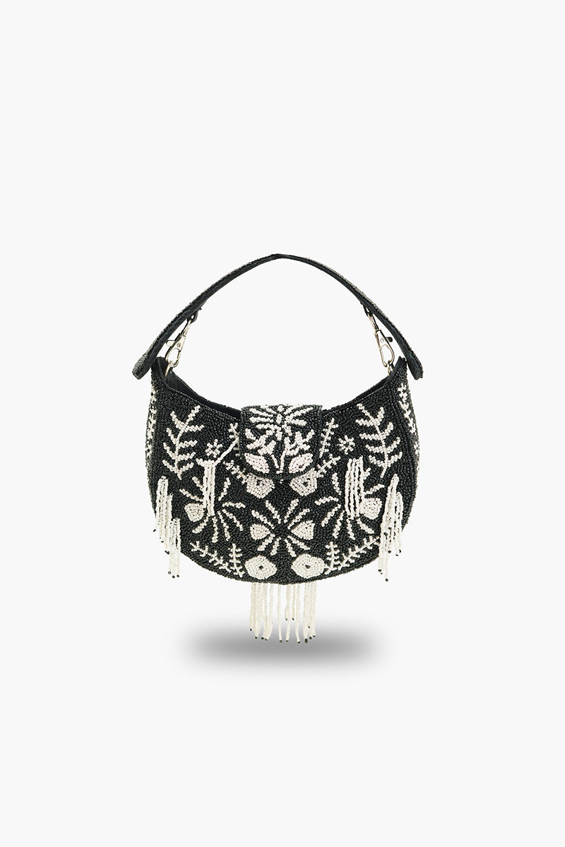 Night fall beaded handheld Bag