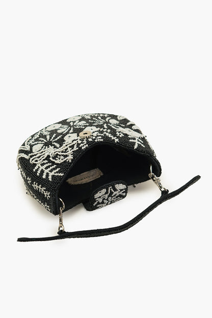 Night fall beaded handheld Bag