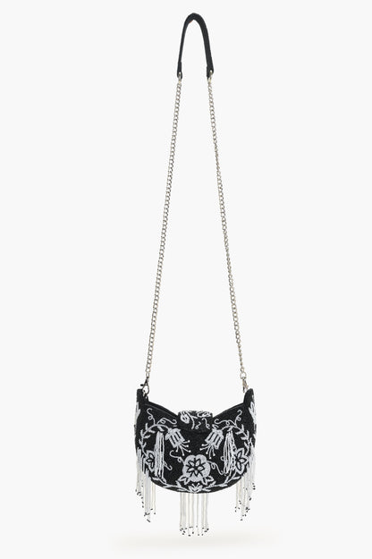 Night fall beaded handheld Bag