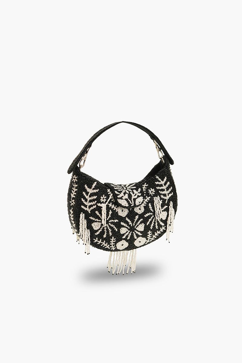 Night fall beaded handheld Bag