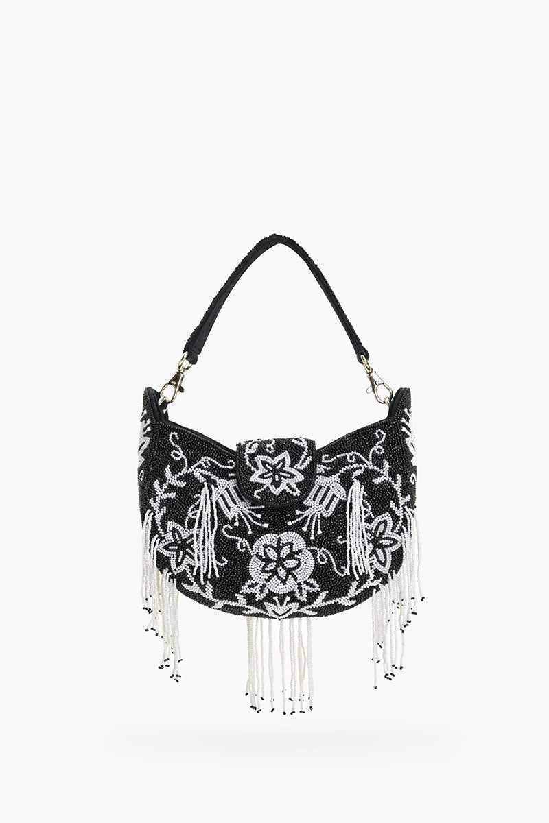 Night fall beaded handheld Bag