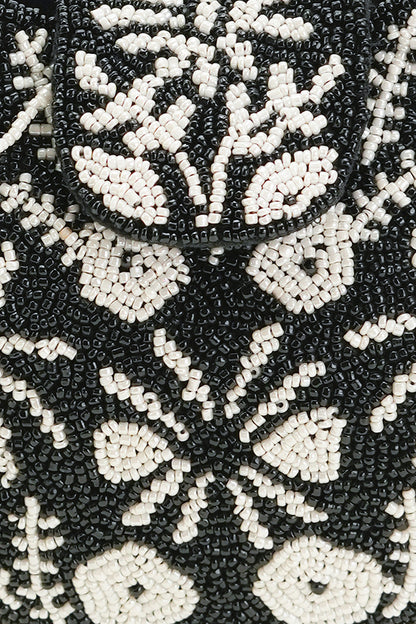 Night fall beaded handheld Bag