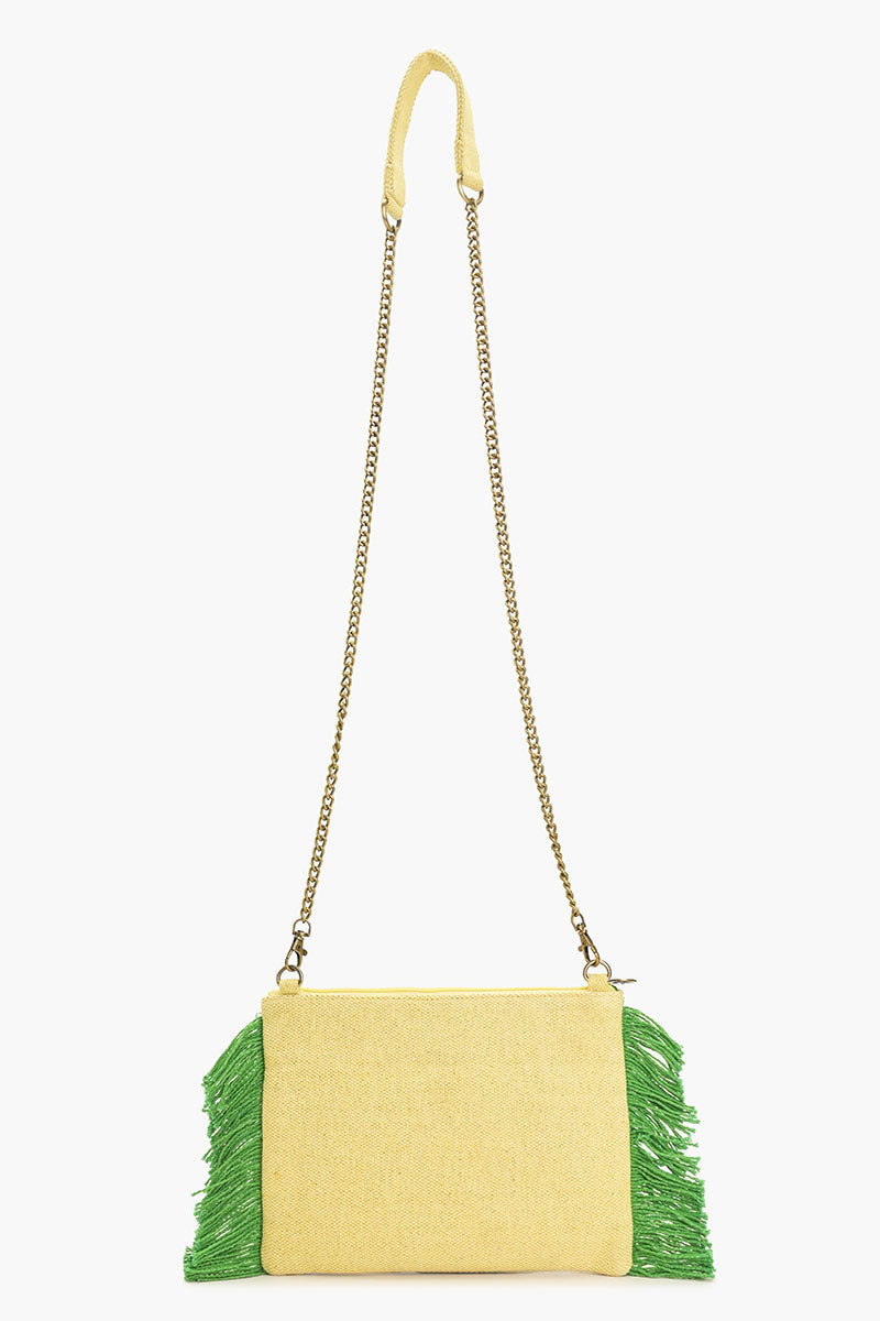 Tropical Toucan Fringe Cross Body