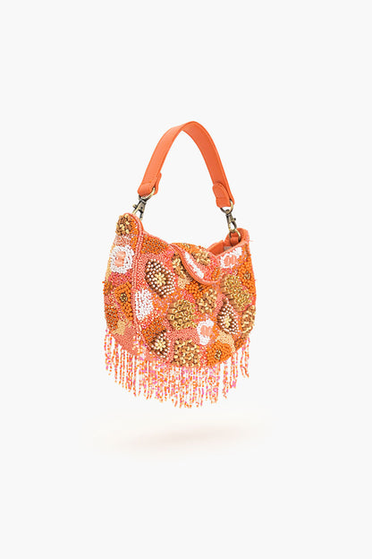 Maze Tangerine Top Handle Bag