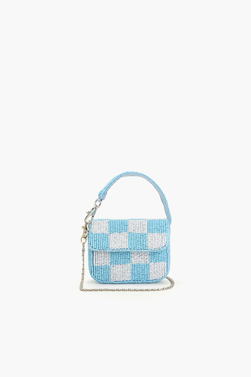 Azure  Chequred Mini Bag