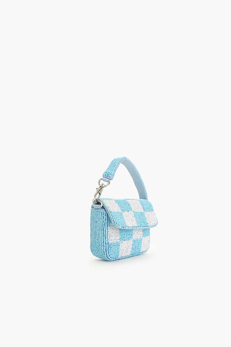 Azure  Chequred Mini Bag