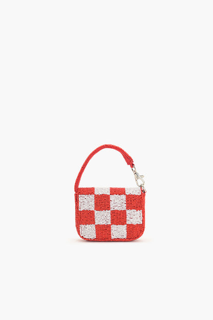 Vermillion Chequred Mini Bag