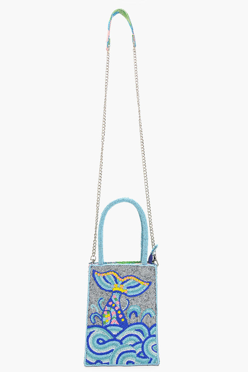 The Little Mermaid Beaded Top Handle Bag