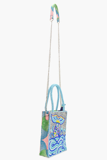 The Little Mermaid Beaded Top Handle Bag