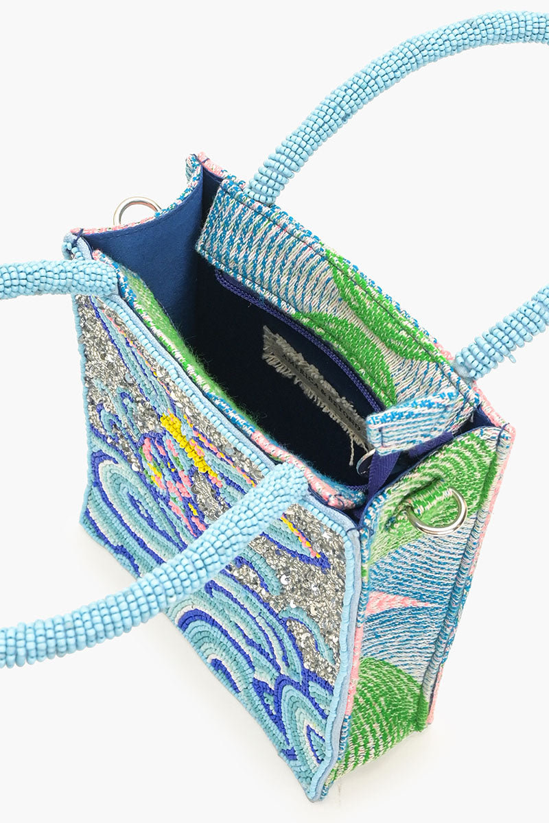 The Little Mermaid Beaded Top Handle Bag