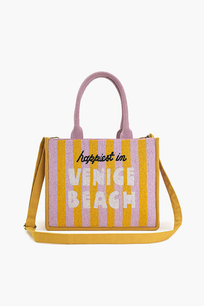 Venice Beach Beaded Tote