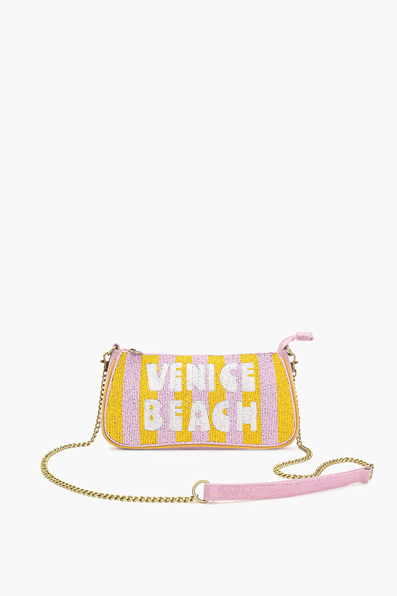 Venice Beach Beaded Baguette Bag