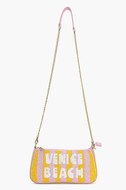 Venice Beach Beaded Baguette Bag