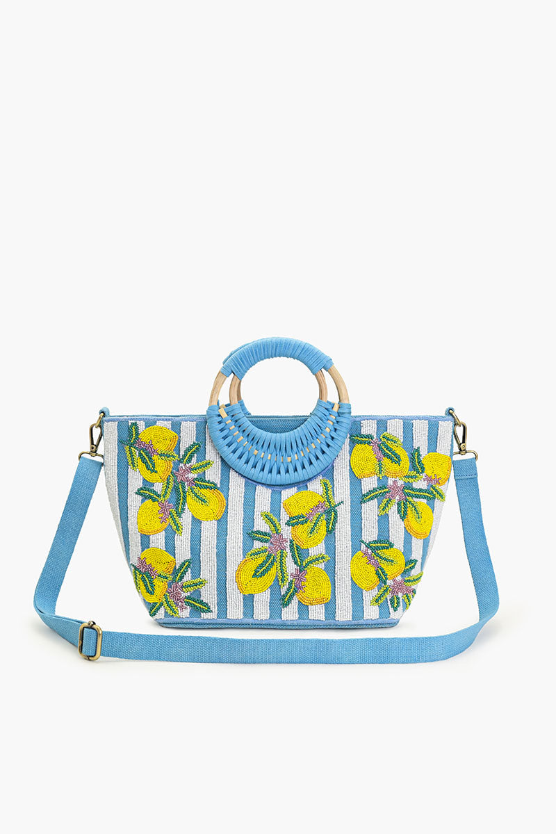 Limoncello Stripe Tote Bag