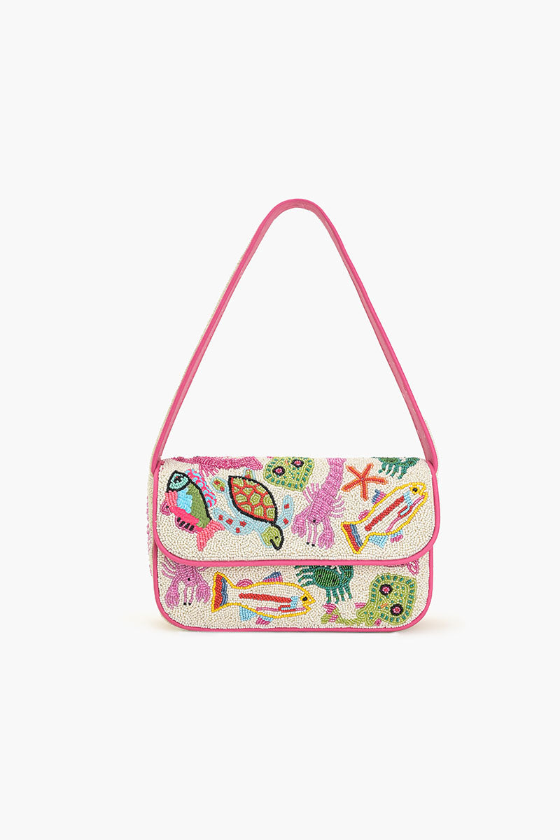 Underwater Tales Beaded Shoulder Bag