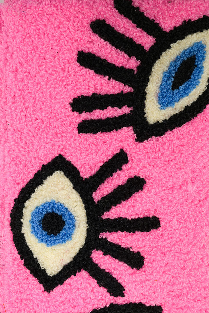 Whimsical Wonder Eye Pink Clutch