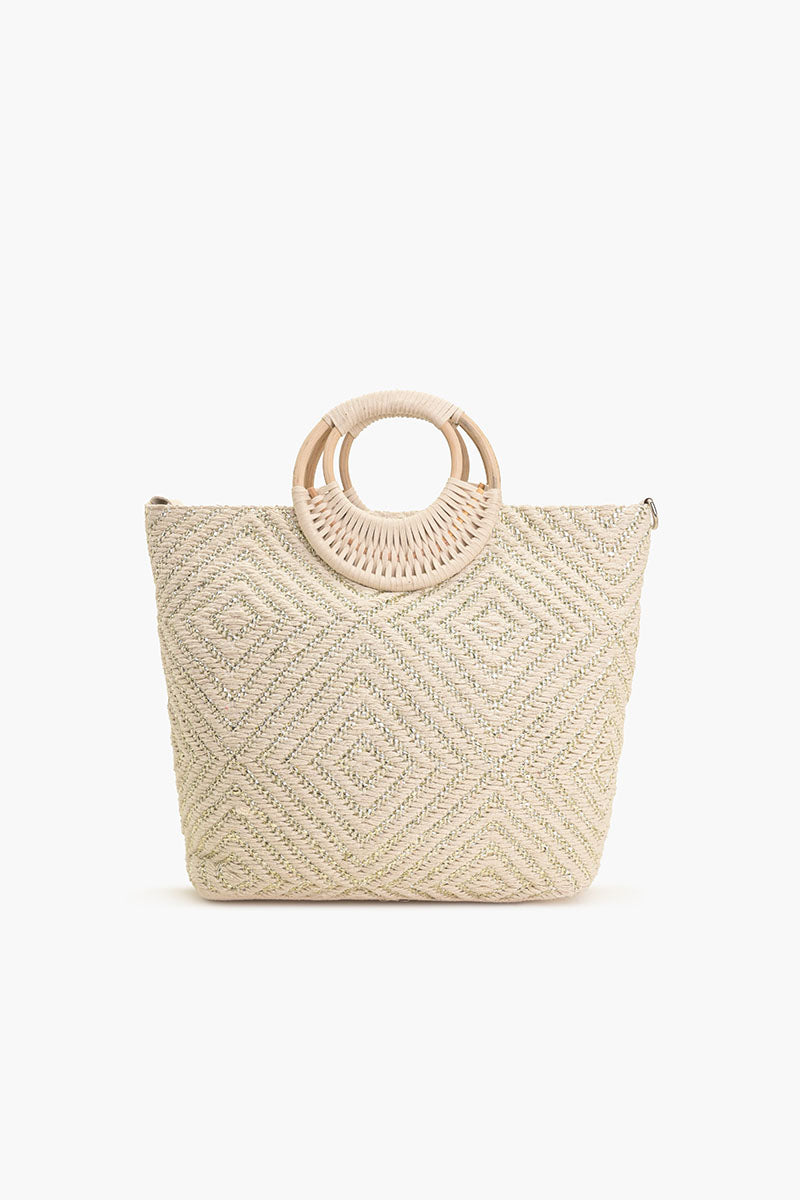 Shell Lurex Tote