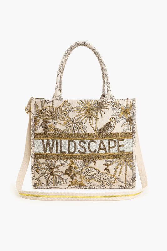 Wildscape Emnbelished Tote