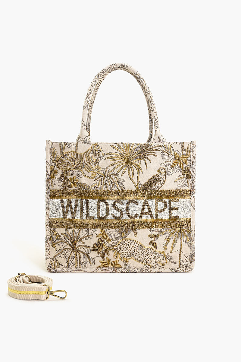 Wildscape Emnbelished Tote