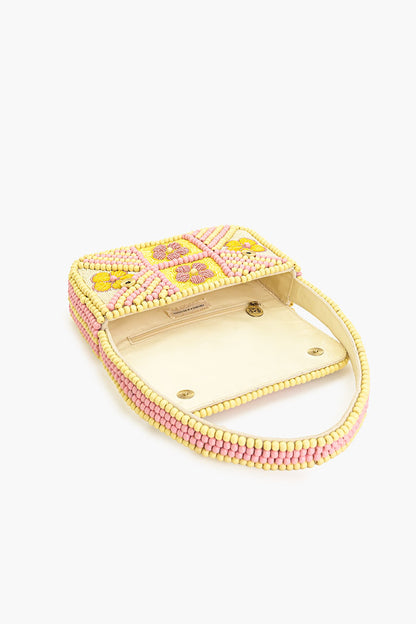 Butter Blossom Beaded Bag