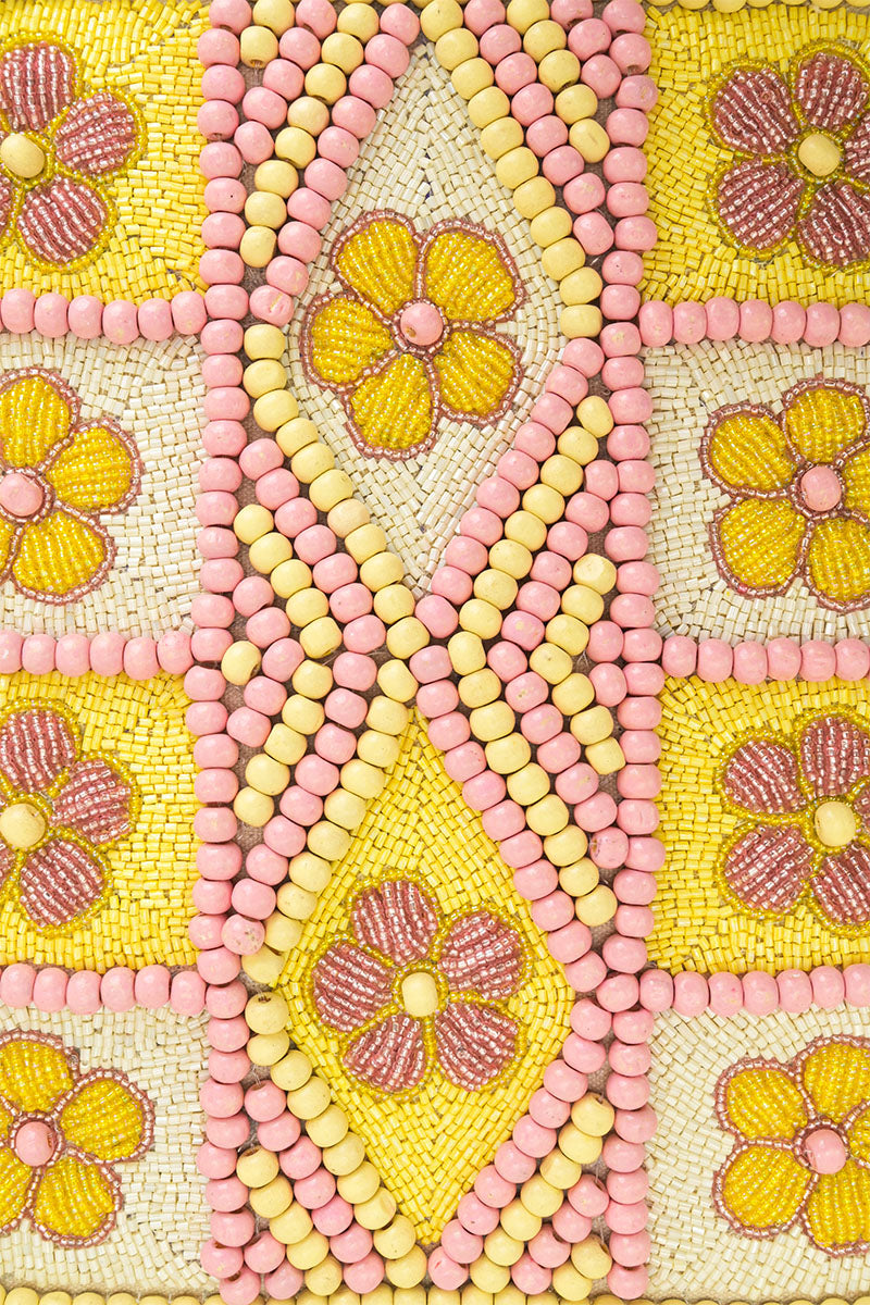 Butter Blossom Beaded Bag