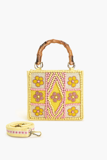 Butter Blossom Top Handle Bag