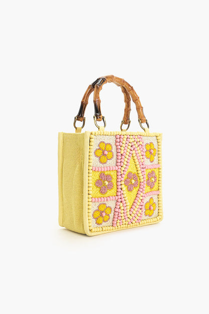 Butter Blossom Top Handle Bag