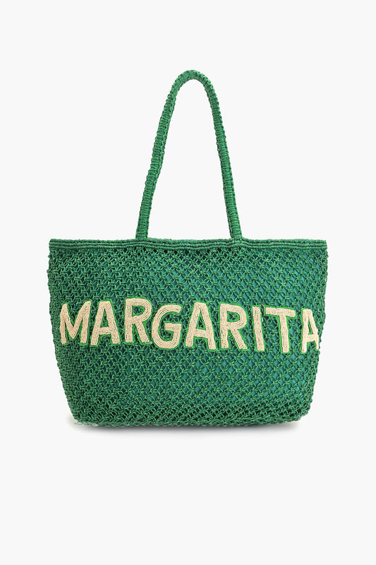 Margarita Beaded Macrame Jute Tote