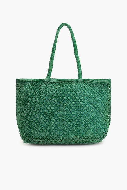 Margarita Beaded Macrame Jute Tote