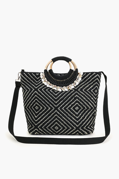 Shell Midnight Lurex Tote