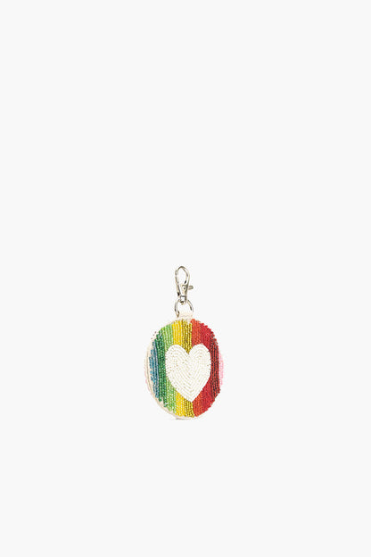 Rainbow Heart Keyring