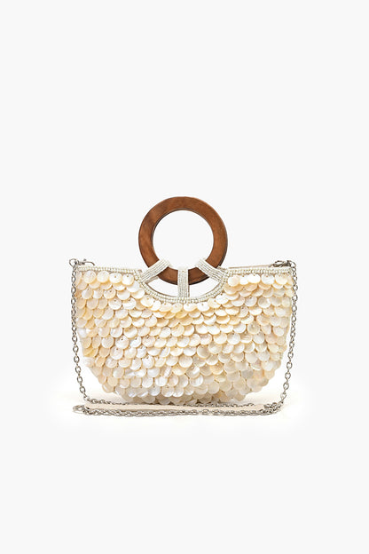 Mermaid Scale Top Handle Bag