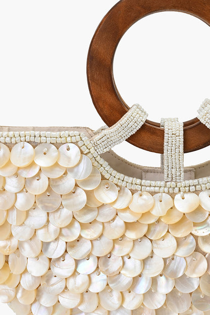 Mermaid Scale Top Handle Bag