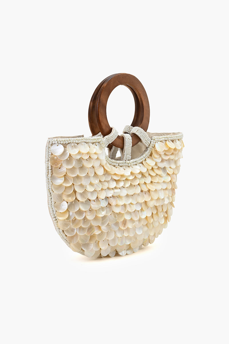 Mermaid Scale Top Handle Bag