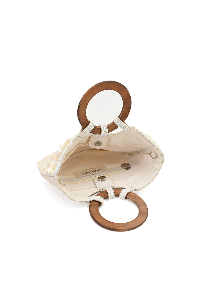 Mermaid Scale Top Handle Bag