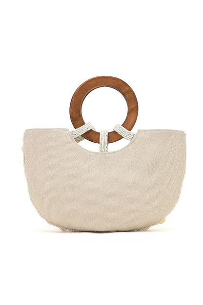 Mermaid Scale Top Handle Bag