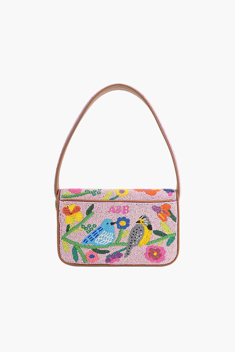 Floral Melody Embellished Shoulder Bag