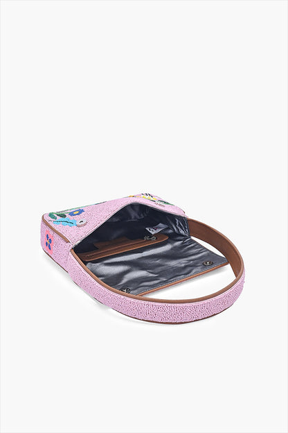 Floral Melody Embellished Shoulder Bag