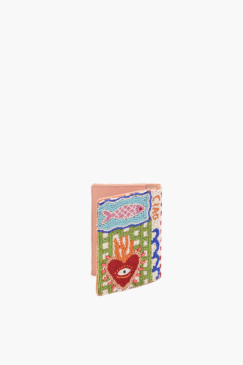 Sun & Sea Beaded Passport Cover