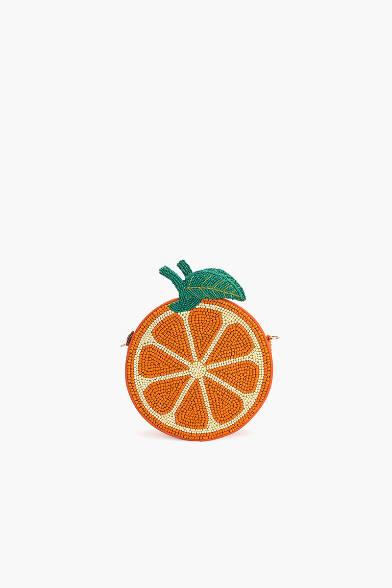 Citrus Zest Beaded Sling Bag