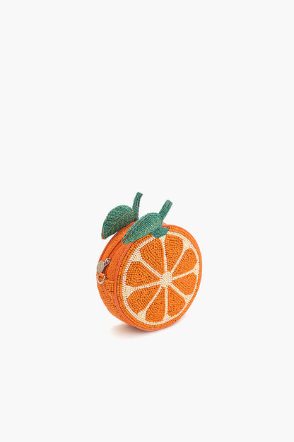 Citrus Zest Beaded Sling Bag