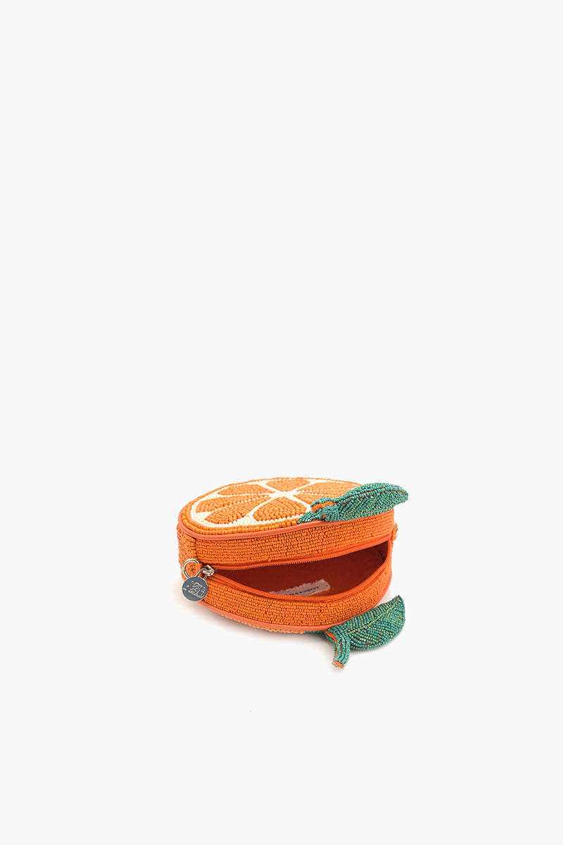 Citrus Zest Beaded Sling Bag
