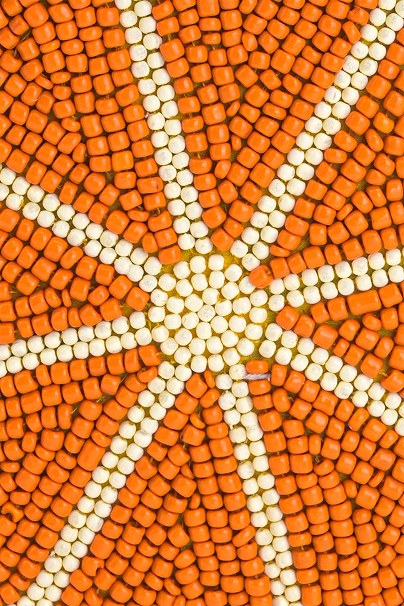 Citrus Zest Beaded Sling Bag